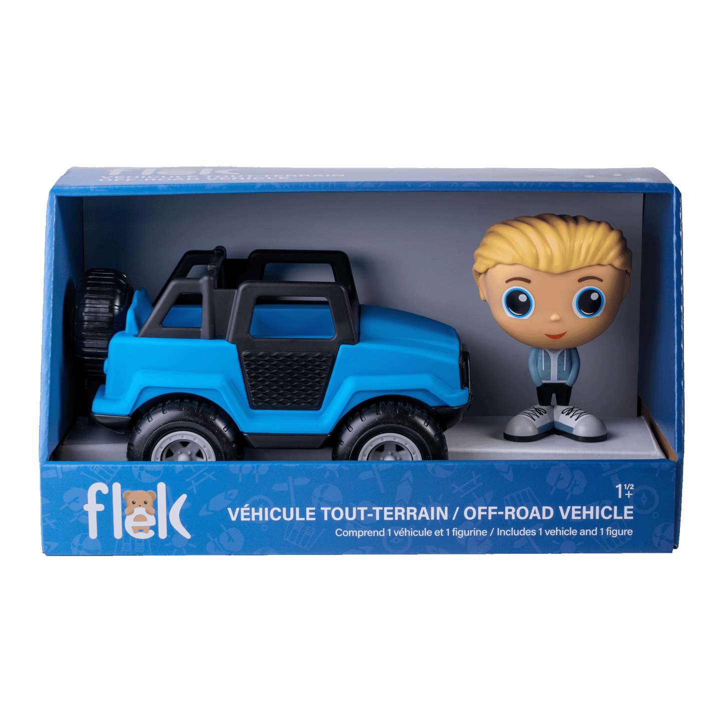 Off-Road Vehicle Blue with Figure