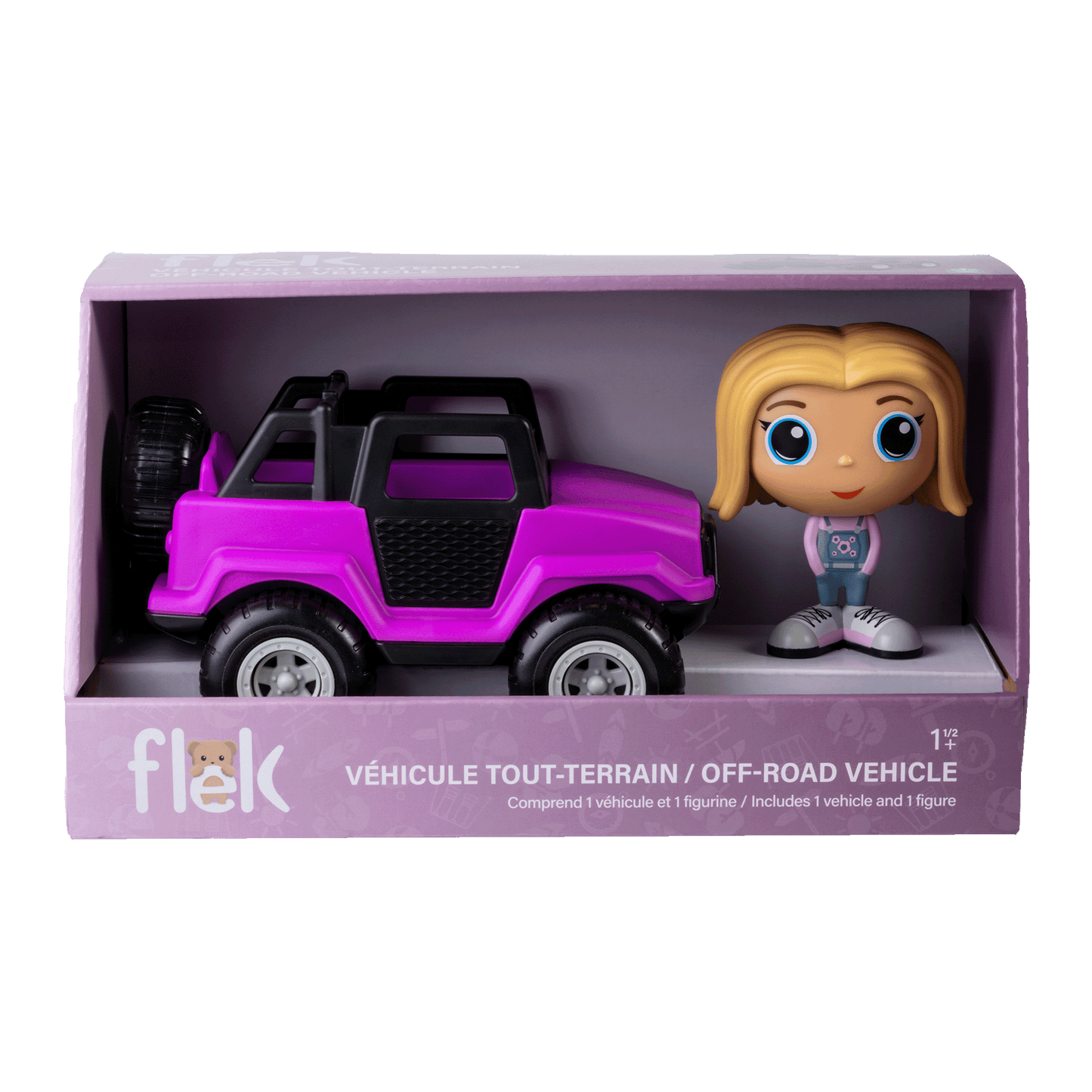 Off-Road Vehicle Purple with Figure