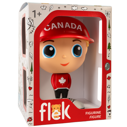 Figurine Charlie en tenue canadienne — Jouet préscolaire Flek