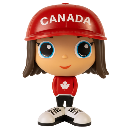 Figurine Romi en tenue canadienne — Jouet préscolaire Flek