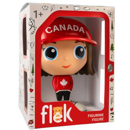 Figurine Romi en tenue canadienne — Jouet préscolaire Flek