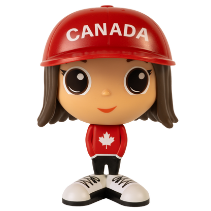 Figurine Kim en tenue canadienne — Jouet préscolaire Flek