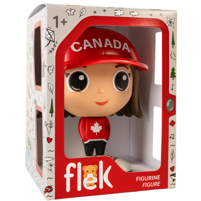 Figurine Kim en tenue canadienne — Jouet préscolaire Flek