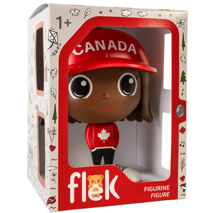 Figurine Mady en tenue canadienne — Jouet préscolaire Flek
