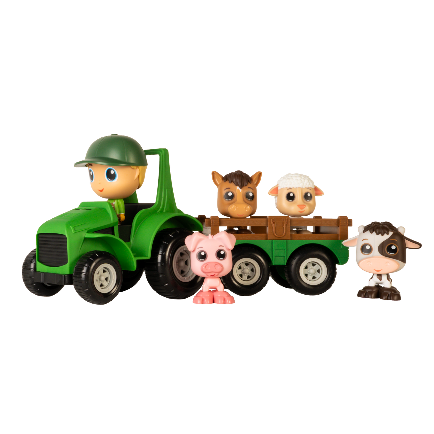 Ensemble Tracteur & Remorque avec Figurine