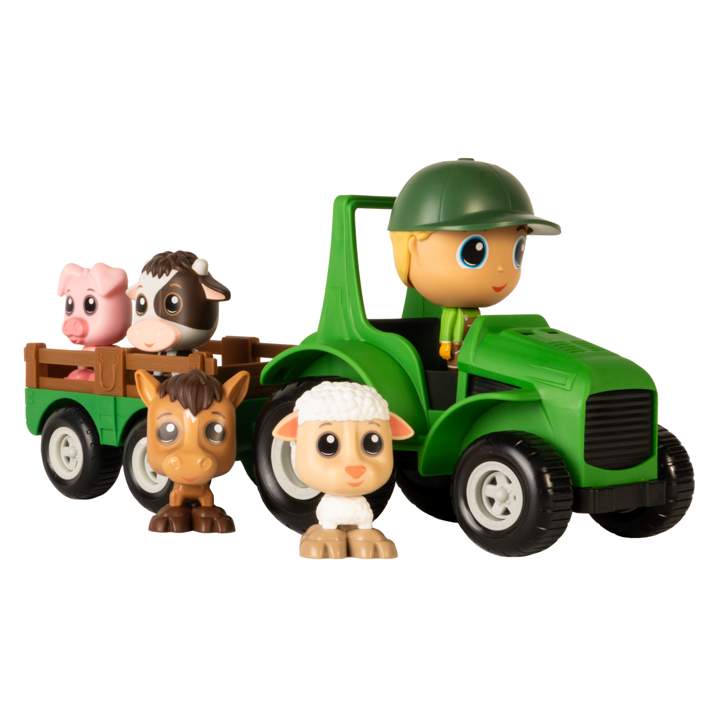 Ensemble Tracteur & Remorque avec Figurine