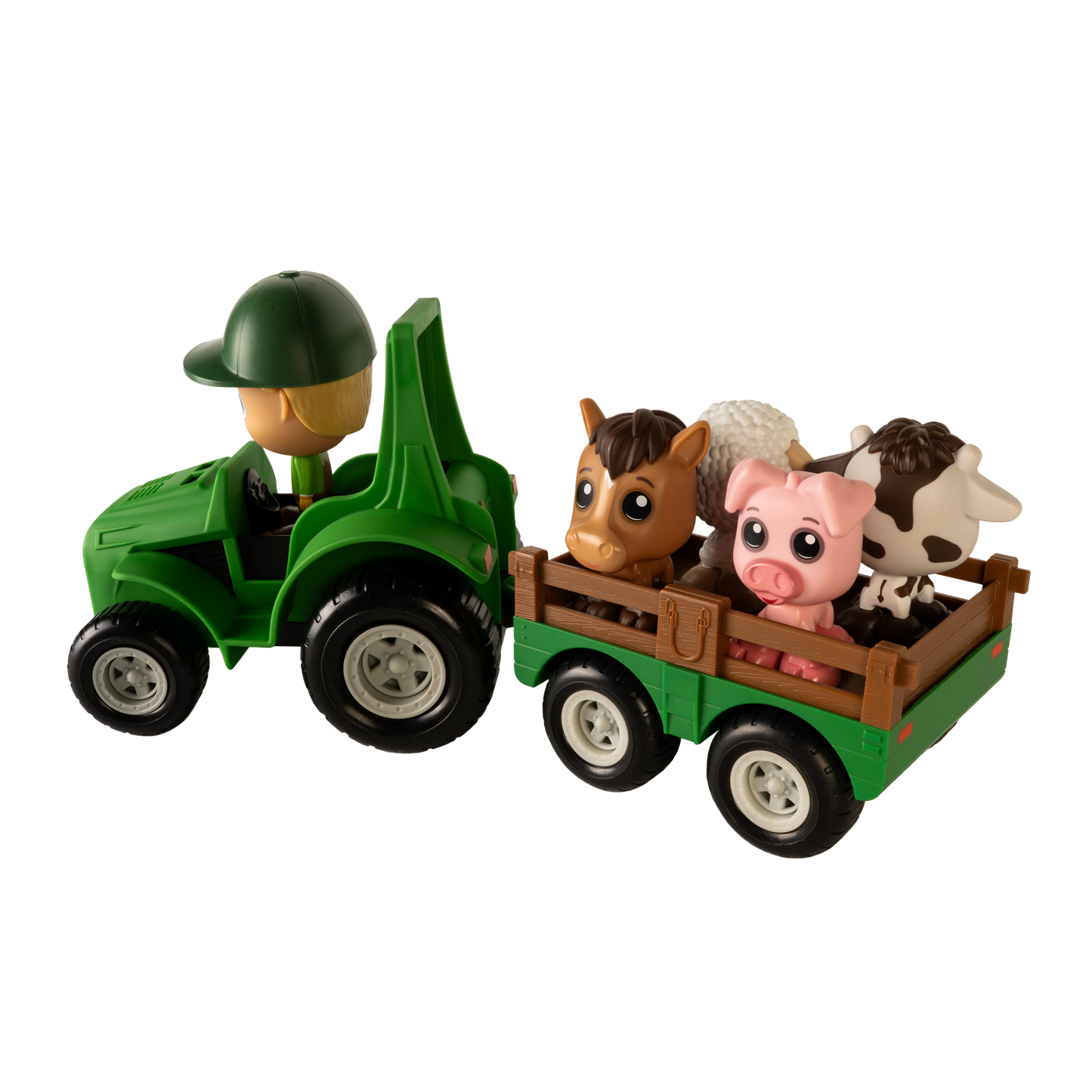 Ensemble Tracteur & Remorque avec Figurine