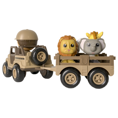 Safari Set - Off-Road Vehicle, Trailer and figures