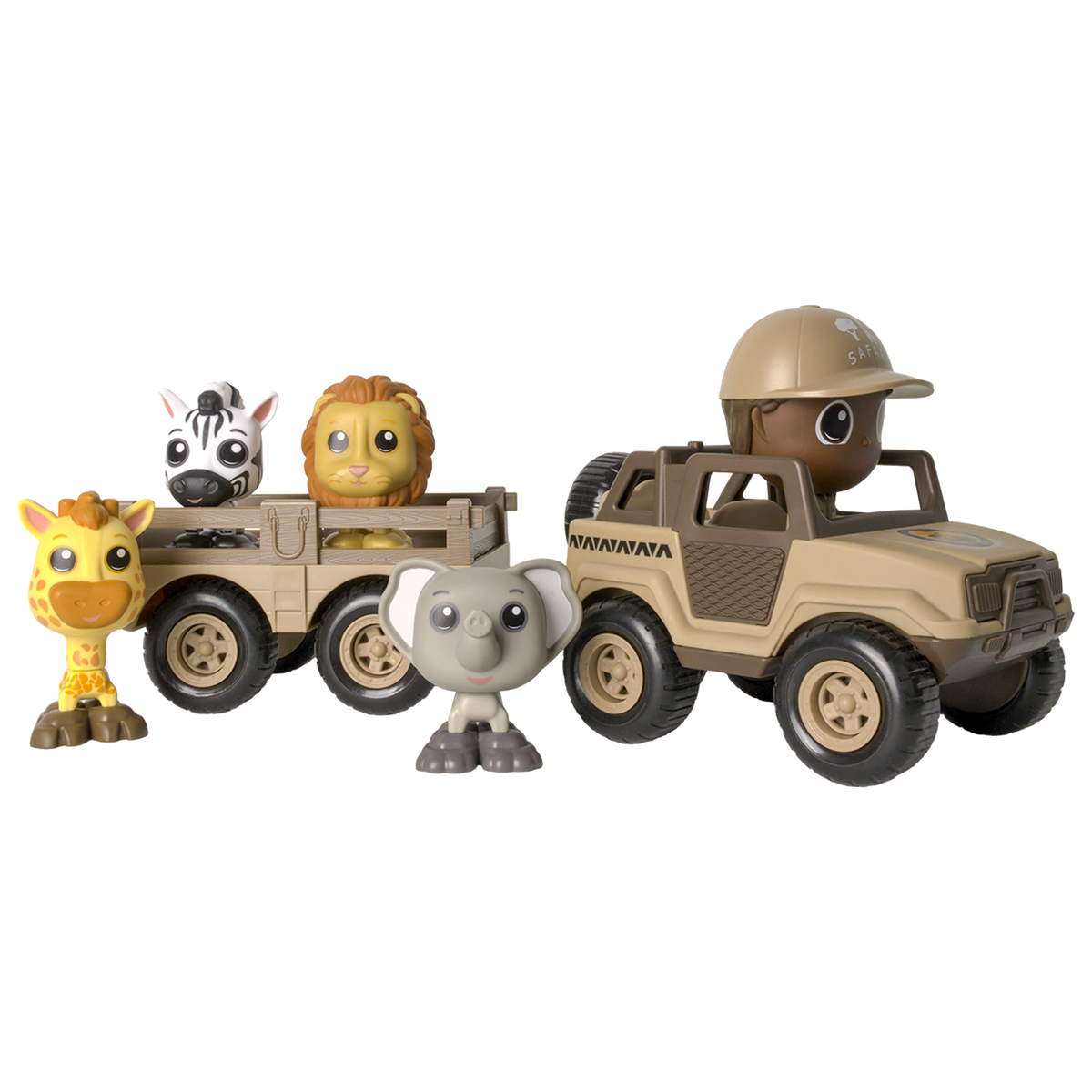 Safari Set - Off-Road Vehicle, Trailer and figures
