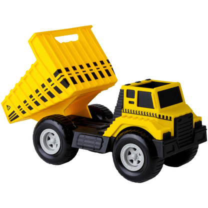 Camion benne jaune Flek — Jouet préscolaire conçu au Québec