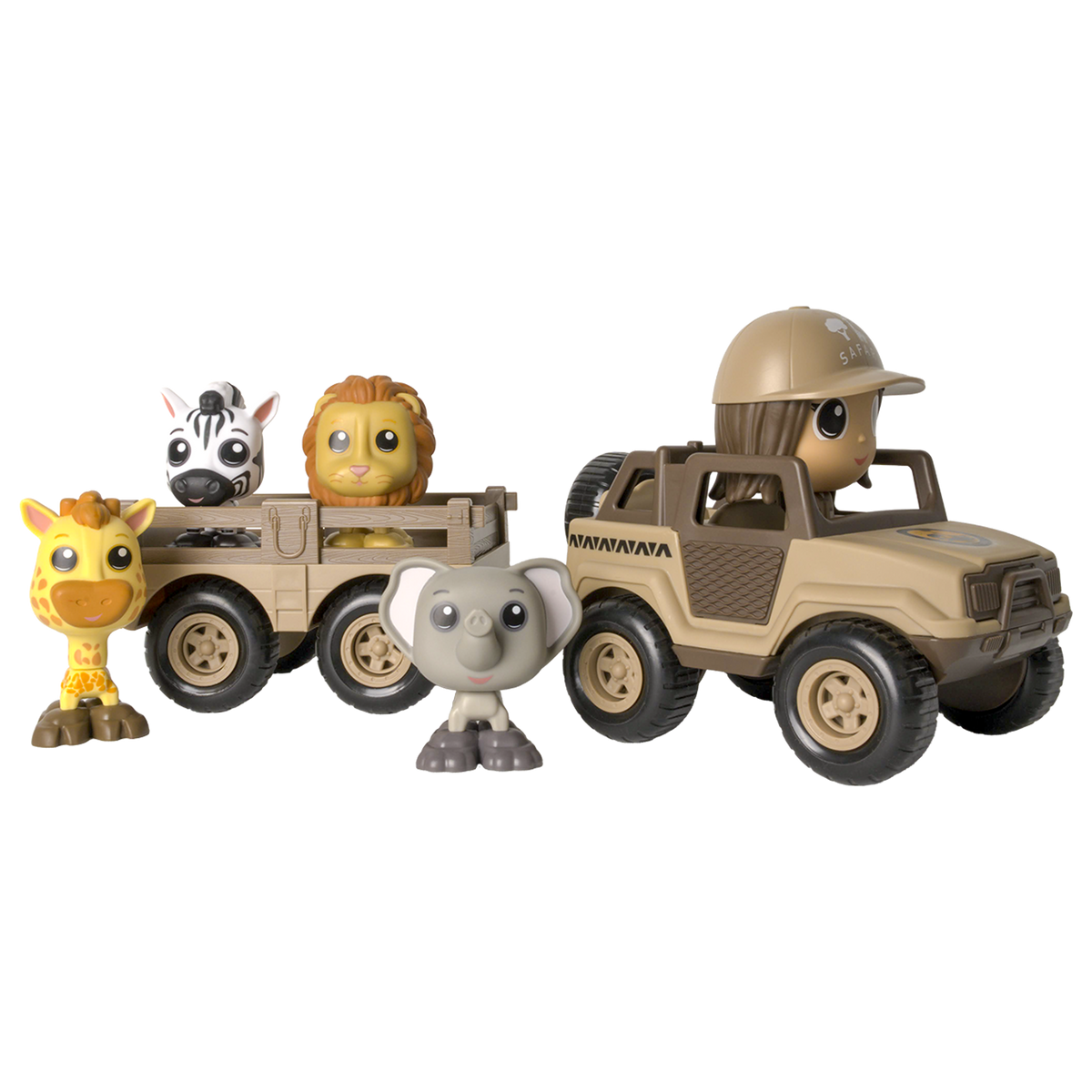 Safari Set - Off-Road Vehicle, Trailer and figures