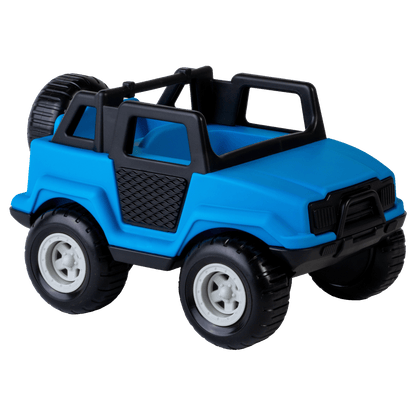 Camion tout-terrain bleu — Jouet préscolaire conçu au Québec
