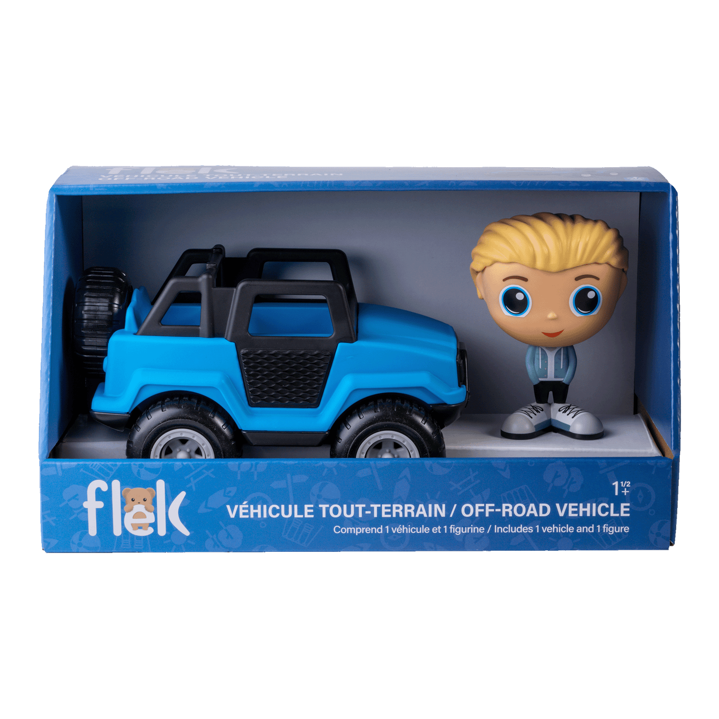 Off-Road Vehicle Blue with Figure