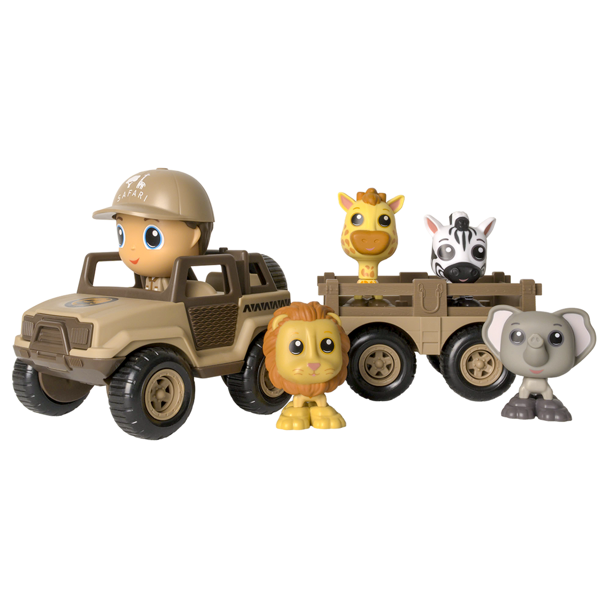 Safari Set - Off-Road Vehicle, Trailer and figures