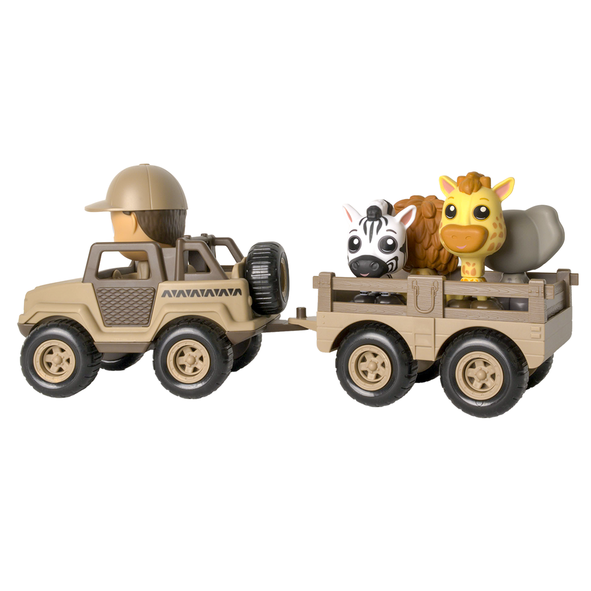 Safari Set - Off-Road Vehicle, Trailer and figures